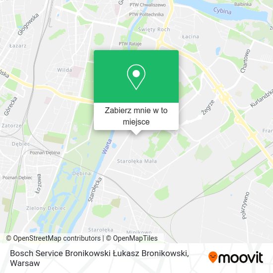 Mapa Bosch Service Bronikowski Łukasz Bronikowski