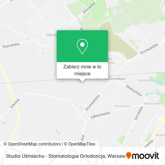 Mapa Studio Uśmiechu - Stomatologia Ortodoncja