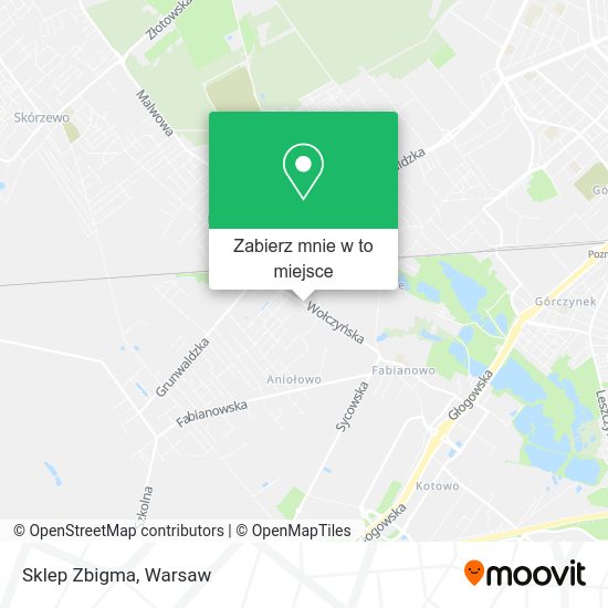 Mapa Sklep Zbigma