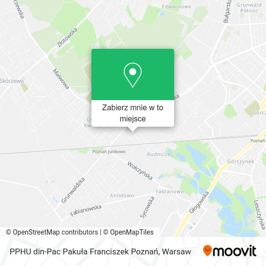 Mapa PPHU din-Pac Pakuła Franciszek Poznań