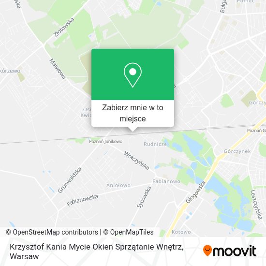 Mapa Krzysztof Kania Mycie Okien Sprzątanie Wnętrz