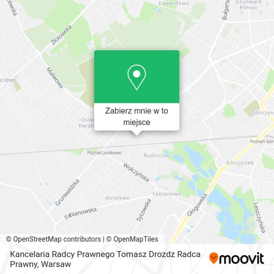 Mapa Kancelaria Radcy Prawnego Tomasz Drozdz Radca Prawny