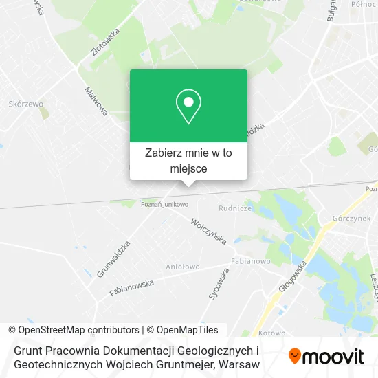 Mapa Grunt Pracownia Dokumentacji Geologicznych i Geotechnicznych Wojciech Gruntmejer
