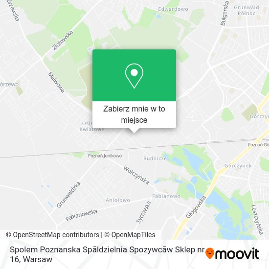 Mapa Spolem Poznanska Spãldzielnia Spozywcãw Sklep nr 16