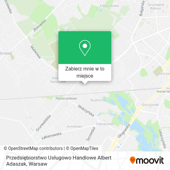 Mapa Przedsiębiorstwo Usługowo Handlowe Albert Adaszak