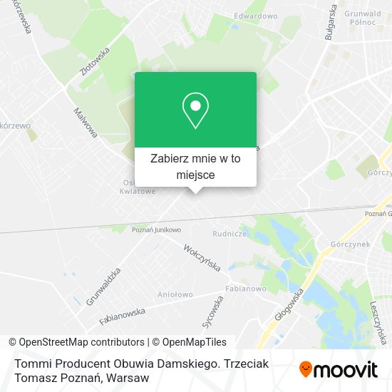 Mapa Tommi Producent Obuwia Damskiego. Trzeciak Tomasz Poznań