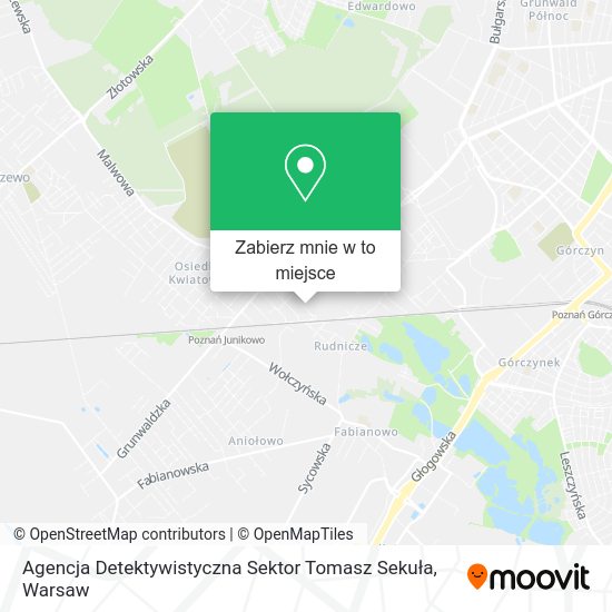 Mapa Agencja Detektywistyczna Sektor Tomasz Sekuła