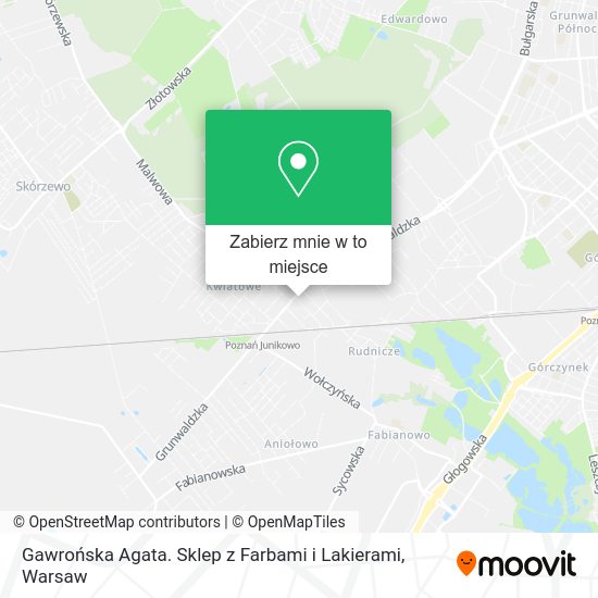 Mapa Gawrońska Agata. Sklep z Farbami i Lakierami