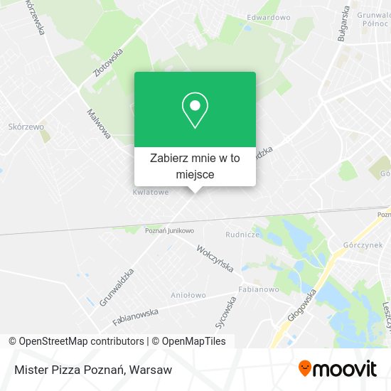 Mapa Mister Pizza Poznań