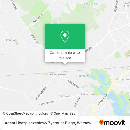 Mapa Agent Ubezpieczeniowy Zygmunt Bieryt