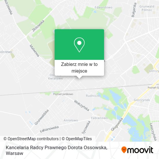 Mapa Kancelaria Radcy Prawnego Dorota Ossowska