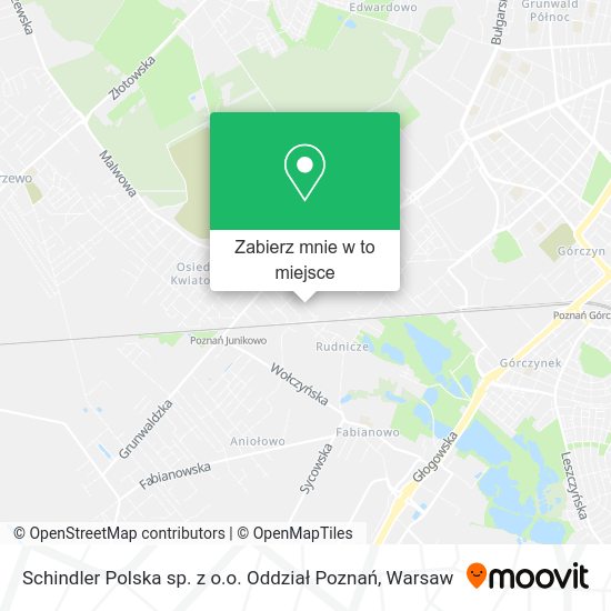 Mapa Schindler Polska sp. z o.o. Oddział Poznań