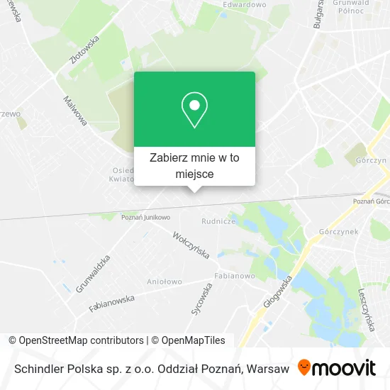Mapa Schindler Polska sp. z o.o. Oddział Poznań