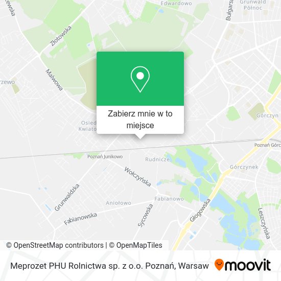 Mapa Meprozet PHU Rolnictwa sp. z o.o. Poznań