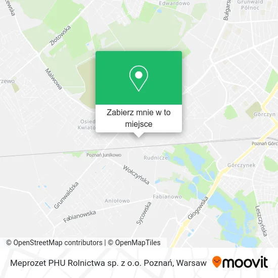 Mapa Meprozet PHU Rolnictwa sp. z o.o. Poznań