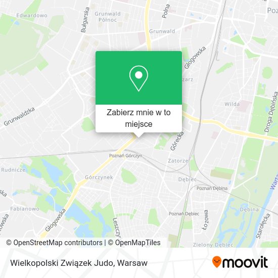 Mapa Wielkopolski Związek Judo