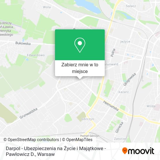 Mapa Darpol - Ubezpieczenia na Życie i Majątkowe - Pawłowicz D.