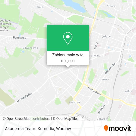 Mapa Akademia Teatru Komedia