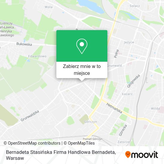 Mapa Bernadeta Stasińska Firma Handlowa Bernadeta