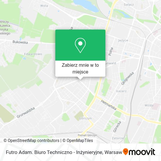 Mapa Futro Adam. Biuro Techniczno - Inżynieryjne