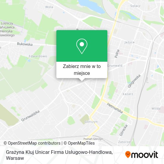 Mapa Grażyna Kluj Unicar Firma Usługowo-Handlowa