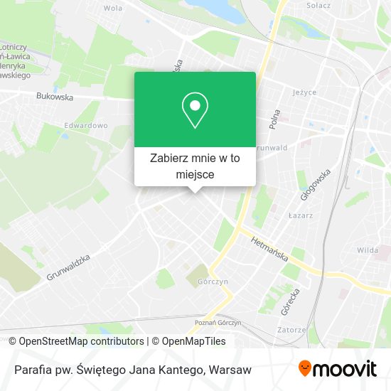 Mapa Parafia pw. Świętego Jana Kantego