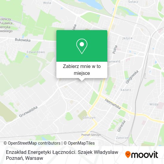 Mapa Enzakład Energetyki Łączności. Szajek Władysław Poznań