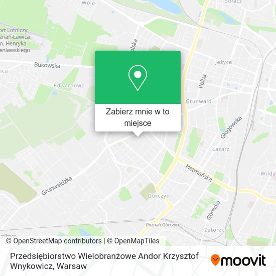 Mapa Przedsiębiorstwo Wielobranżowe Andor Krzysztof Wnykowicz