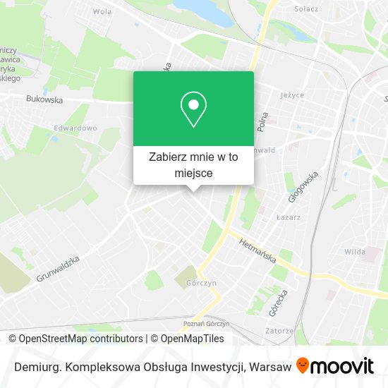 Mapa Demiurg. Kompleksowa Obsługa Inwestycji