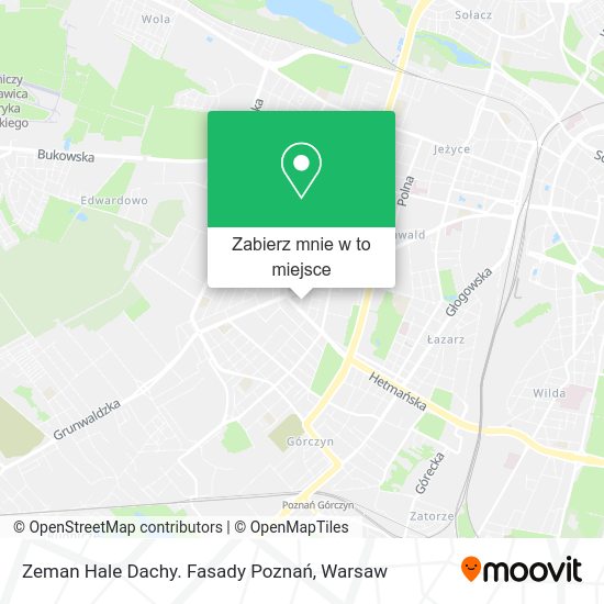 Mapa Zeman Hale Dachy. Fasady Poznań