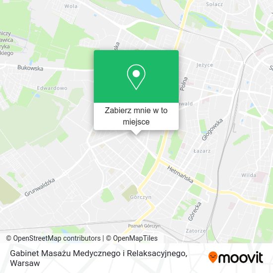 Mapa Gabinet Masażu Medycznego i Relaksacyjnego