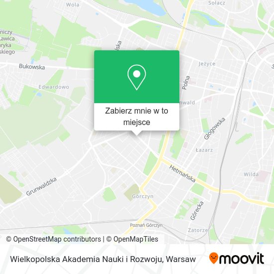 Mapa Wielkopolska Akademia Nauki i Rozwoju