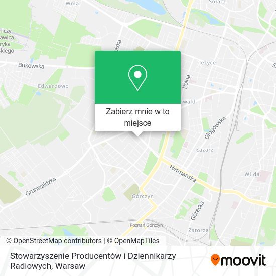 Mapa Stowarzyszenie Producentów i Dziennikarzy Radiowych