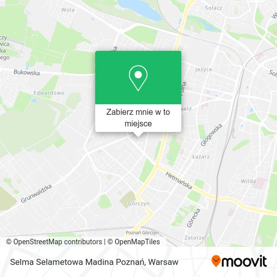 Mapa Selma Selametowa Madina Poznań