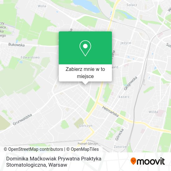 Mapa Dominika Maćkowiak Prywatna Praktyka Stomatologiczna