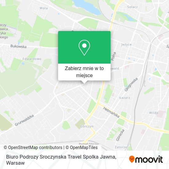 Mapa Biuro Podrozy Sroczynska Travel Spolka Jawna