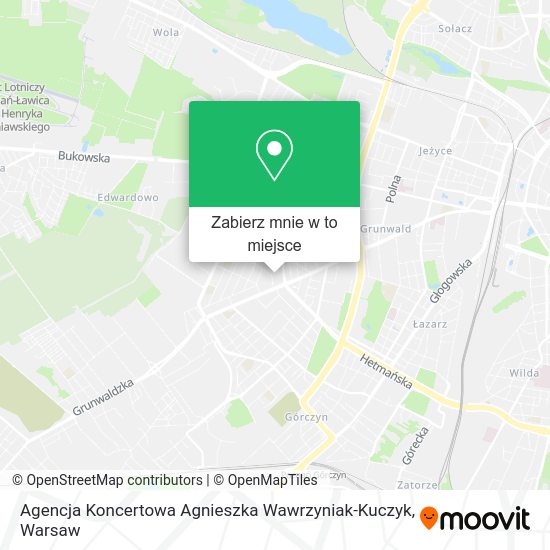 Mapa Agencja Koncertowa Agnieszka Wawrzyniak-Kuczyk