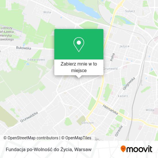 Mapa Fundacja po-Wolność do Życia