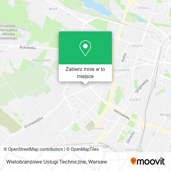 Mapa Wielobranzowe Uslugi Techniczne