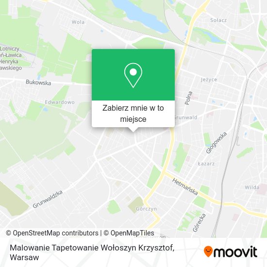 Mapa Malowanie Tapetowanie Wołoszyn Krzysztof