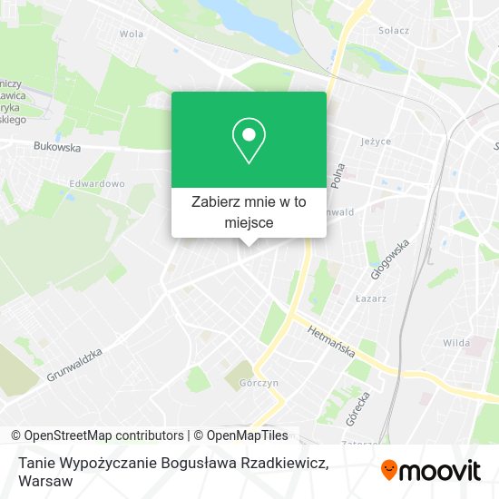 Mapa Tanie Wypożyczanie Bogusława Rzadkiewicz