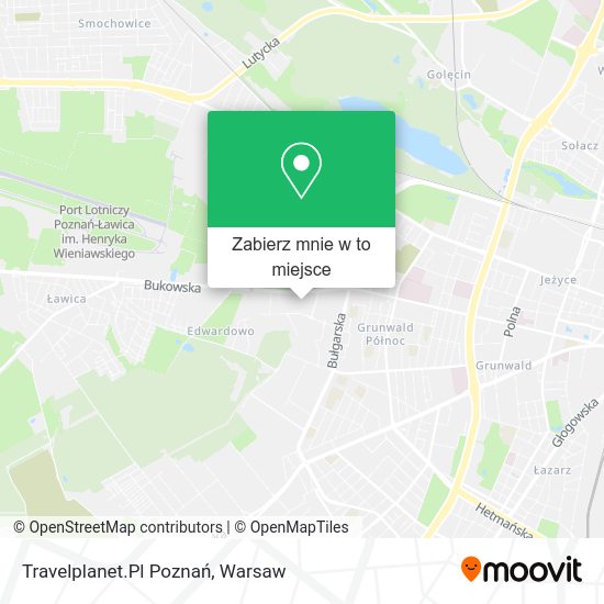 Mapa Travelplanet.Pl Poznań