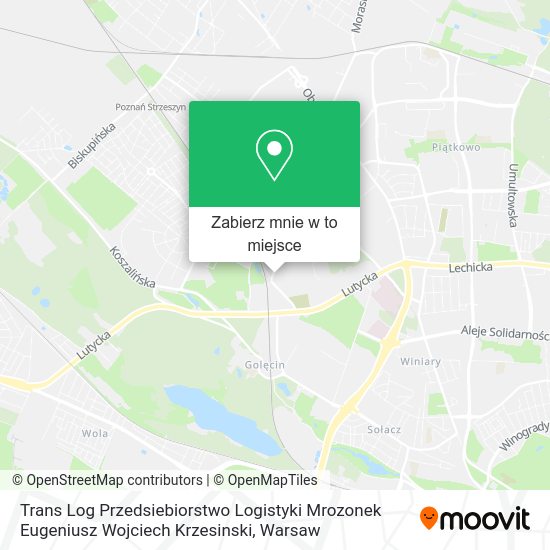 Mapa Trans Log Przedsiebiorstwo Logistyki Mrozonek Eugeniusz Wojciech Krzesinski