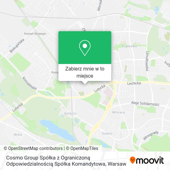 Mapa Cosmo Group Spółka z Ograniczoną Odpowiedzialnością Spółka Komandytowa