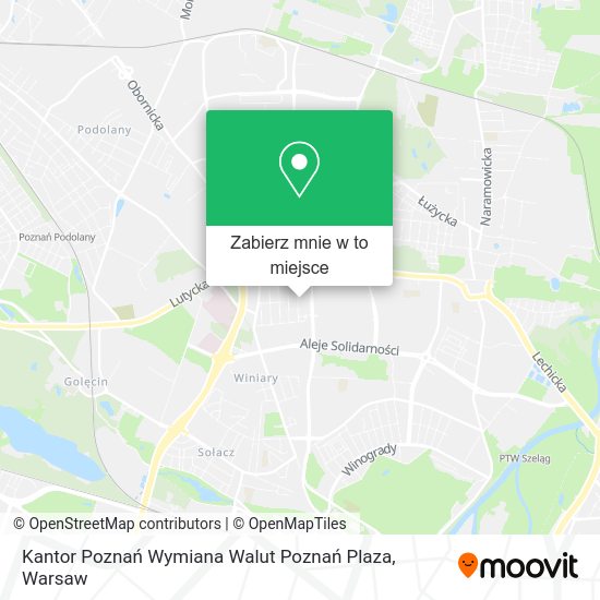 Mapa Kantor Poznań Wymiana Walut Poznań Plaza