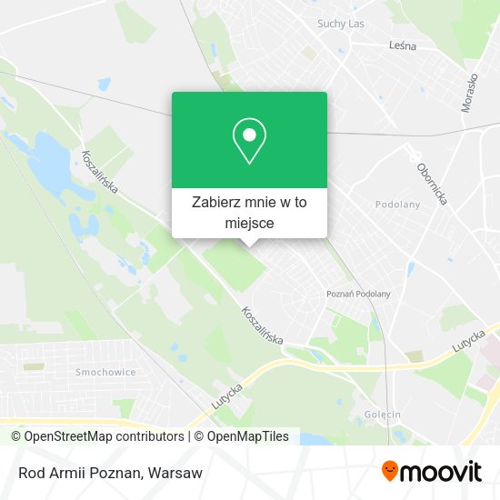 Mapa Rod Armii Poznan