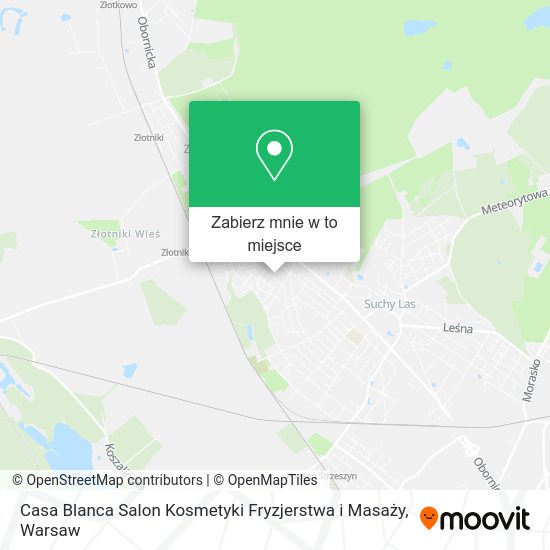 Mapa Casa Blanca Salon Kosmetyki Fryzjerstwa i Masaży