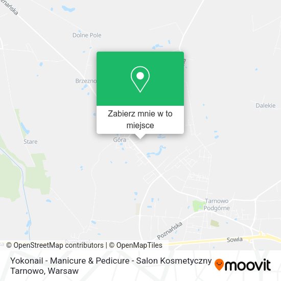 Mapa Yokonail - Manicure & Pedicure - Salon Kosmetyczny Tarnowo