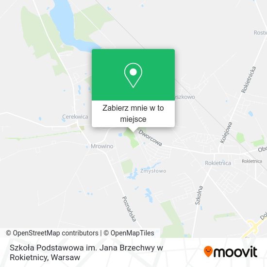 Mapa Szkoła Podstawowa im. Jana Brzechwy w Rokietnicy