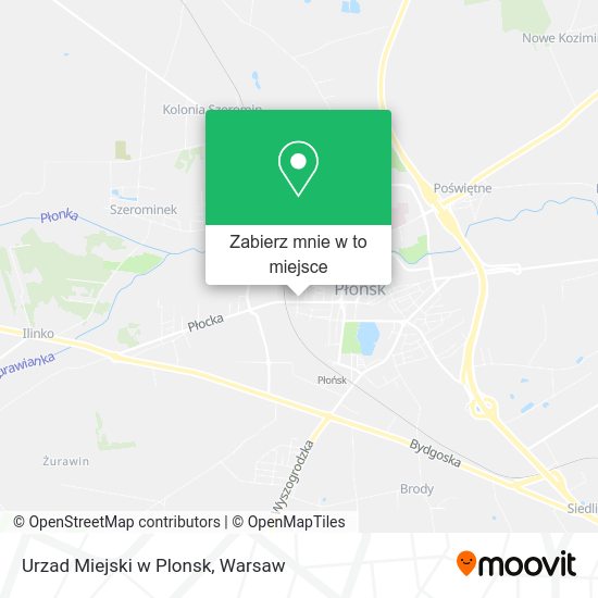 Mapa Urzad Miejski w Plonsk